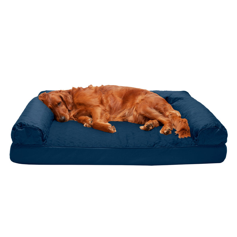 FurHaven Quilted Orthopedic Bolster Sofa Pet Bed & Reviews Wayfair